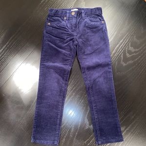 J. Crew Crewcuts Girls Cotton Navy Toothpick Cords, sz 5